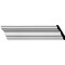 Ekena Millwork SAMPLE - 3 1/2"H x 3 1/8"P x 4 3/4"F x 12"L Queenstown Traditional Smooth Crown Moulding SAMPLE-MLD03X03X04QU - alternate 1